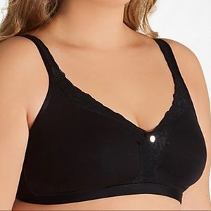 Curvy Couture Cotton Luxe Wire Free Bralette style 1010 Size 44G